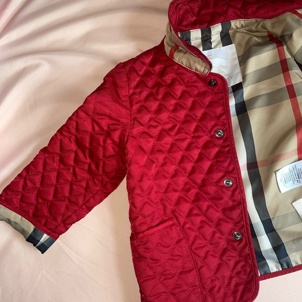 Infant Quilted Burberry Jacket